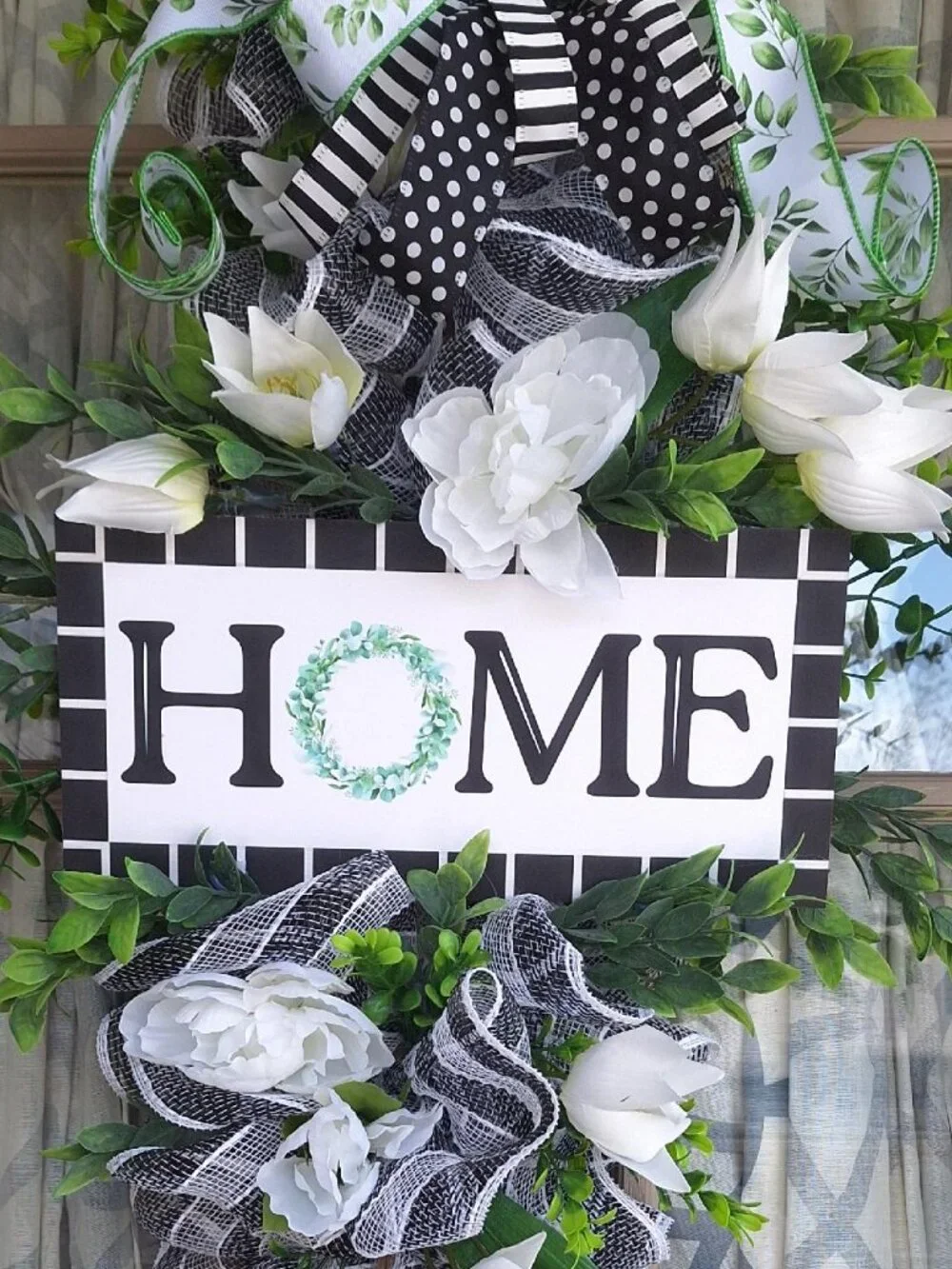Handmade swag wreath